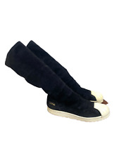 Rick Owens X Adidas  Black Leather Socks Superstar Size 42 / UK 8,5