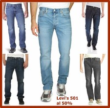 Levis 501 Jeans Levi's Homme Neuf w28 29 30 31 32 33 34 36 en Régulier Clair