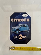 Plaque Citroën 2 CV