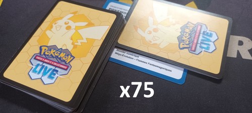 Lot codes tcg pokémon - 75,