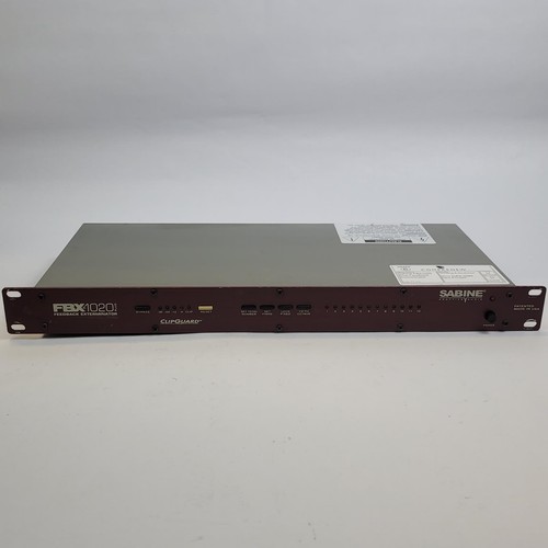 Sabine fbx1020 plus feedback - sabine,