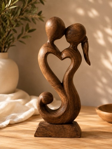 Sculpture couple amoureux - , en