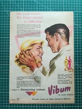 429 Publicité ancienne circa 1950 shampoing traitant Vibum dos chaussures Pellet