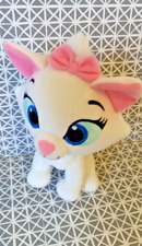 Peluche doudou chat  Marie Les Aristochats blanc rose Disney 20 cm