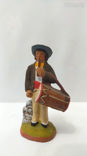 Santon tambourinaire signé - tambourinaire,