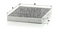 Filtre habitacle derrière - filtre, d'habitacle