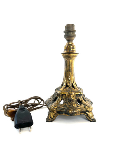 Pied lampe ancien - pied, en
