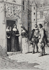 Eau forte - 1892 : Le couvent