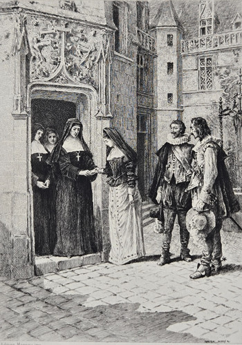 Eau forte 1892 le - forte, couvent