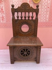 ANCIEN FAUTEUIL BOIS BRETON POUR POUPEE CELLULOID BAMBINO BLEUETTE LOULOTTE