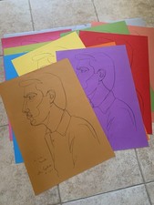 Jean COCTEAU 10 Posters lithographies Raymond Moretti surréalisme 1973