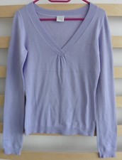 Pull fin mauve. Col V. Camaieu. Taille 36 / 38