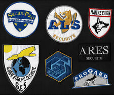23 écussons Sécurité privée Gardiennage Surveillance écusson tissu brodé patch