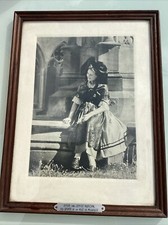 Photo Encadrée Jeune Alsacienne En Costume Traditionnel Vintage 1970