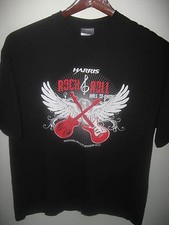 National Space Symposium 2010 Harris Rock & Roll Hall Of Fame Guitar T Shirt XLg