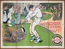 Affiche GAUMONT 1908 Le traitement German silent film movie poster cinéma muet