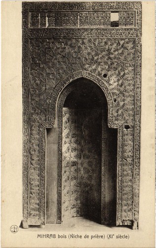Cpa mihrab bois niche de - cpa,