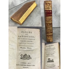 La Fontaine Les fables Rare Impression de Bottier imprimeur du Roi à Bourg époqu