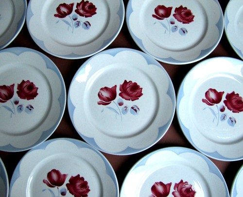 Assiettes dessert décor - 10,