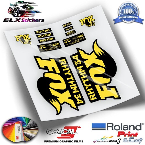 Autocollants fourche fox - fox, 34