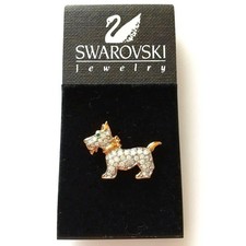 Broche Swarovski chien broche