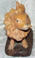 CHIEN LOULOU EN TERRE CUITE  IDAKA LETULLE SCULPTURE ANIMALIERE Terracotta dog