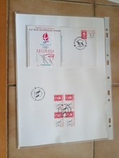 Jeux Olympiques Albertville 92 Carnet Numérote Enveloppe 1er Jour PATINAGE  ART.