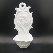 Bénitier ancien en biscuit de