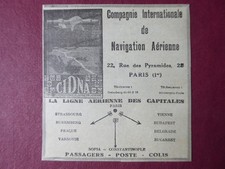 1930-1932 PUB COMPAGNIE CIDNA NAVIGATION AERIENNE ORIGINAL FRENCH AD