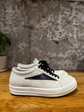 VERY RARE RICK OWENS VINTAGE SNEAKERS MILK/BLACK SIZE 41 MADE IN ITALY