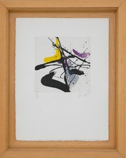 Jean MIOTTE : Composition abstraite J - Gravure originale signée