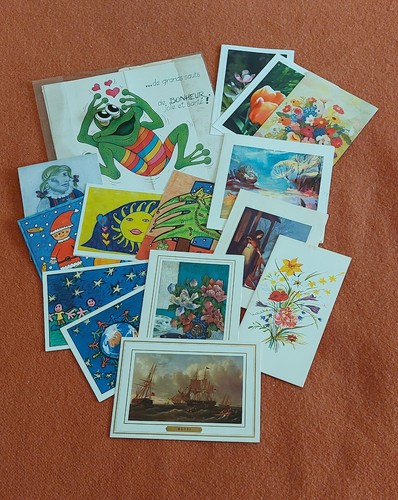 Lot cartes voeux vierges - cartes, de