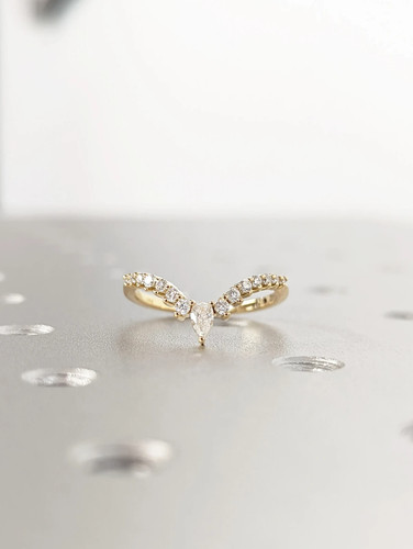 Bague fiançailles en - bague, de