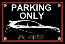 plaque " PARKING ONLY MERCEDES