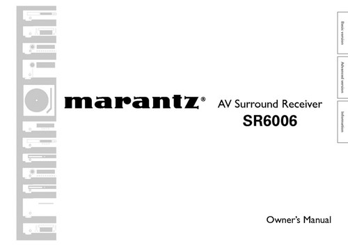 Marantz sr6006 surround - marantz,