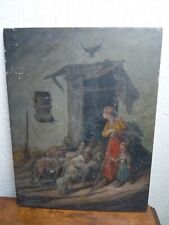 Louis Marie Désiré-lucas (1869-1949) ? tableau huile sur panneau à restaurer