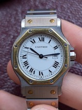 montre cartier Santos octogonale 2966 automatique eta 2971 homme et femme