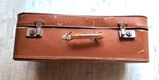 Valise Vintage Ancienne Carton marron  Années 60 -  50/34 cm