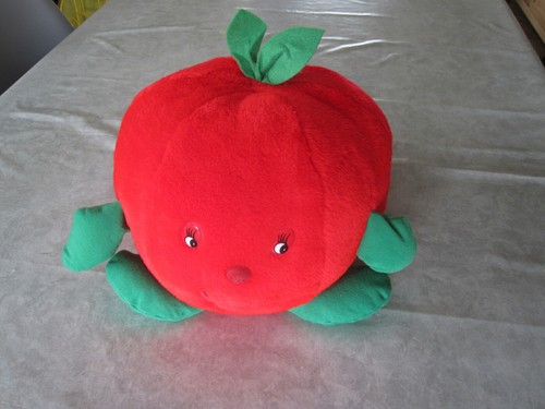 Peluche doudou fruit - , rouge