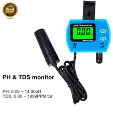 Digital PH Valeur + TDS Appareil de mesure de l'eau Testeur Compteur Aquarium Piscine Testeur
