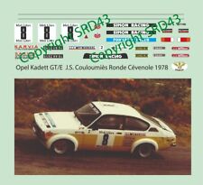 Decals 1/43 Opel Kadett GT/E
