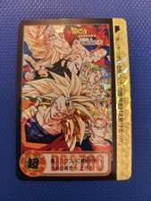 Dos non pelé Carddass Dragon Ball Z double face prisme Neuf Et Très Rare 