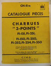 Catalogue pièces IH charrues