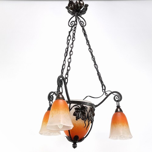Lustre art déco - art, schneider