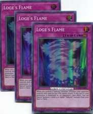 3 X YU-GI-OH LOGE'S FLAME 1ST