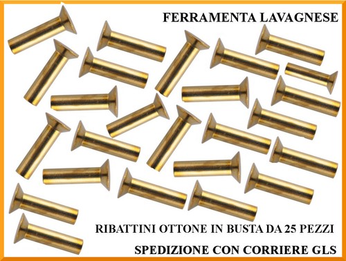 Rusconi ribattini laiton - ribattini,