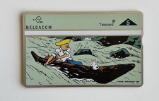 TINTIN Carte téléphonique Belgacom 4000 ex. 1995 Encart télécarte Phonecard