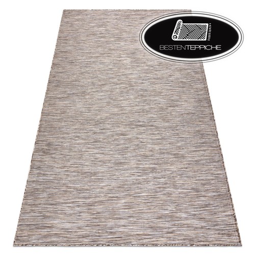 Tapis rectangle beige - beige, patio