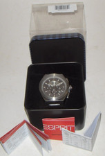 Montre Homme ESPRIT Chronograph ES102521008 NEUVE Acier INOX Bracelet Cuir