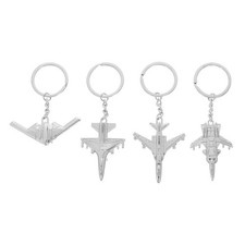4 Pcs Avion Porte-clés